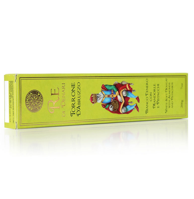 Torrone bianco tenero mandorle e pistacchi