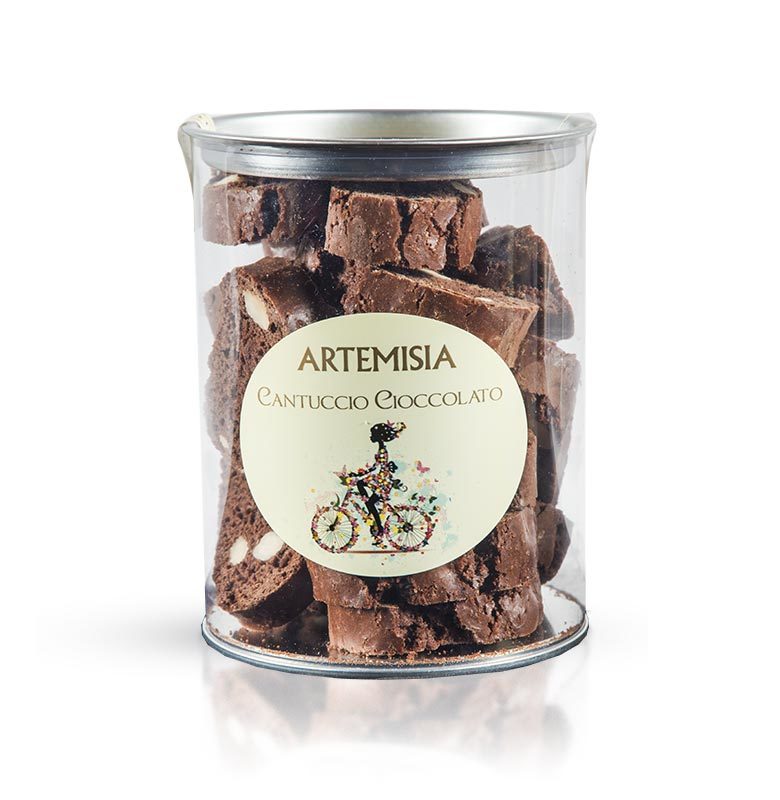 cantucci with almonds and cocoa