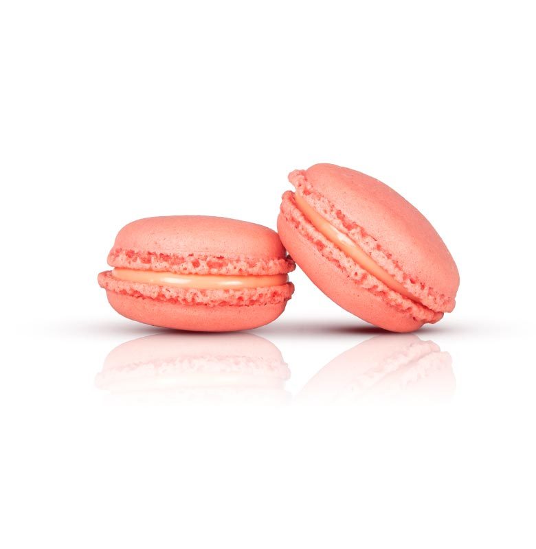 strawberry macaron