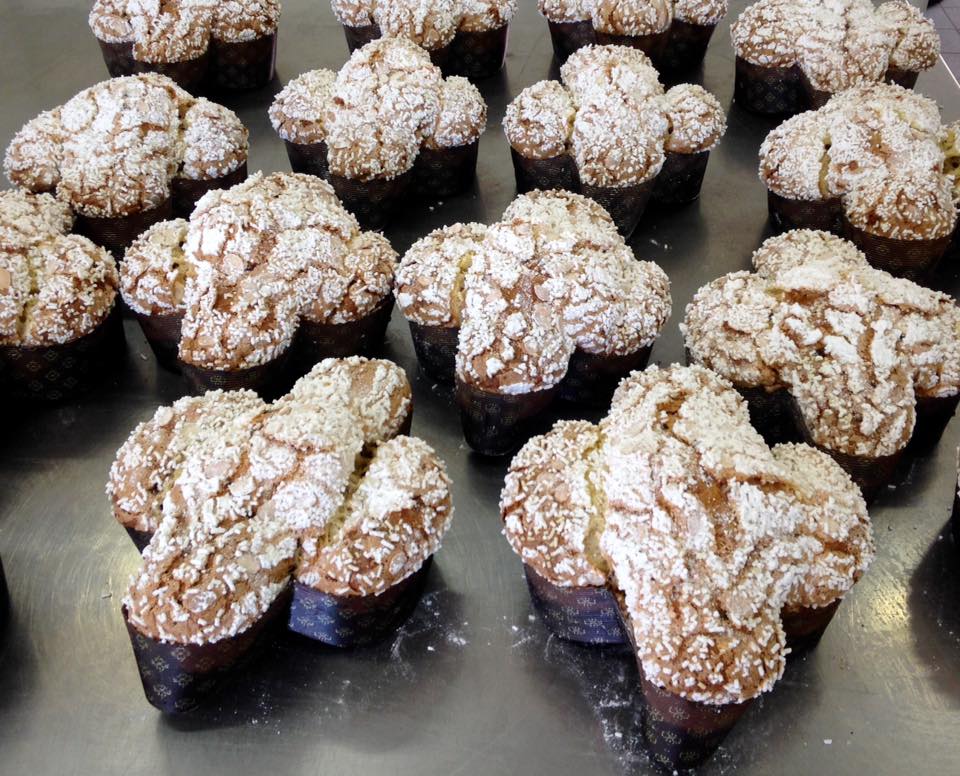 Colombe con gocce di cioccolato
