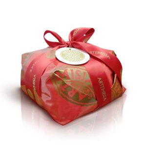 Panettone tradizionale basso incarto a mano